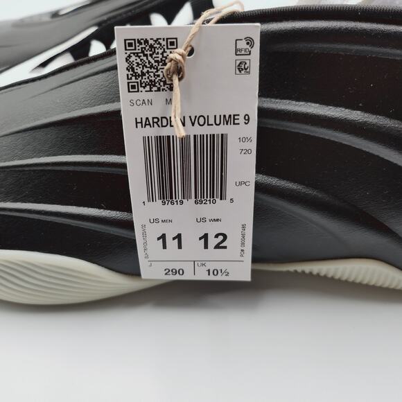 Mens Size 11 Adidas Sneakers Harden Volume 9 Lightstrike Black White JQ9137 main image 6